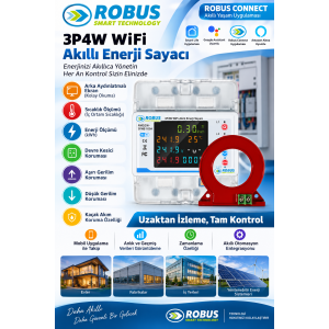 Robus Smart 3 Faz Enerji Kontrol ve Yönetim Sayacı Robus Smart 3 Faz Enerji Kontrol ve Yönetim Sayacı