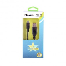 Flaxes FMU-02S 5Pin 1M Siyah Micro USB Data ve Şarj Kablosu