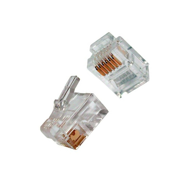 RJ11 6 Pin Telefon Soketi 100 Adet