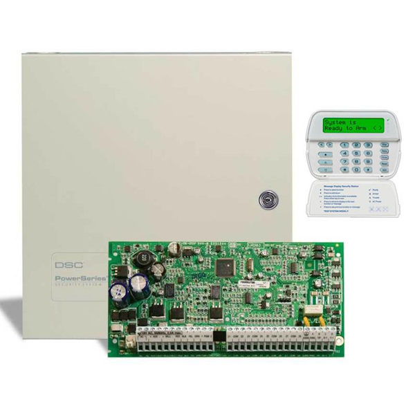 DSC PC 1832 Alarm Paneli + Büyük Metal Kabinet + PK 5500 Şifre Paneli