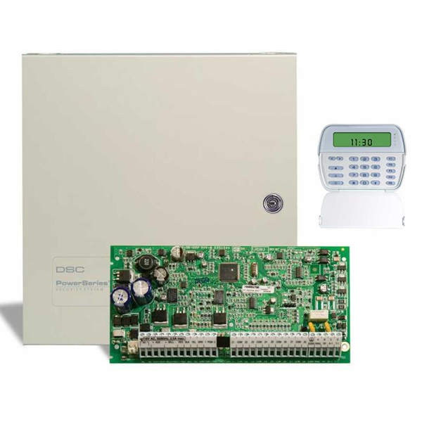 DSC PC 1616 Alarm Paneli + BÜYÜK Metal Kabinet + PK 5501 Şifre Paneli