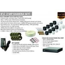 Dahua 8 li AHD Kamera Seti